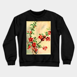 High Resolution Vase of Flowers by Georgia O'Keeffe Crewneck Sweatshirt